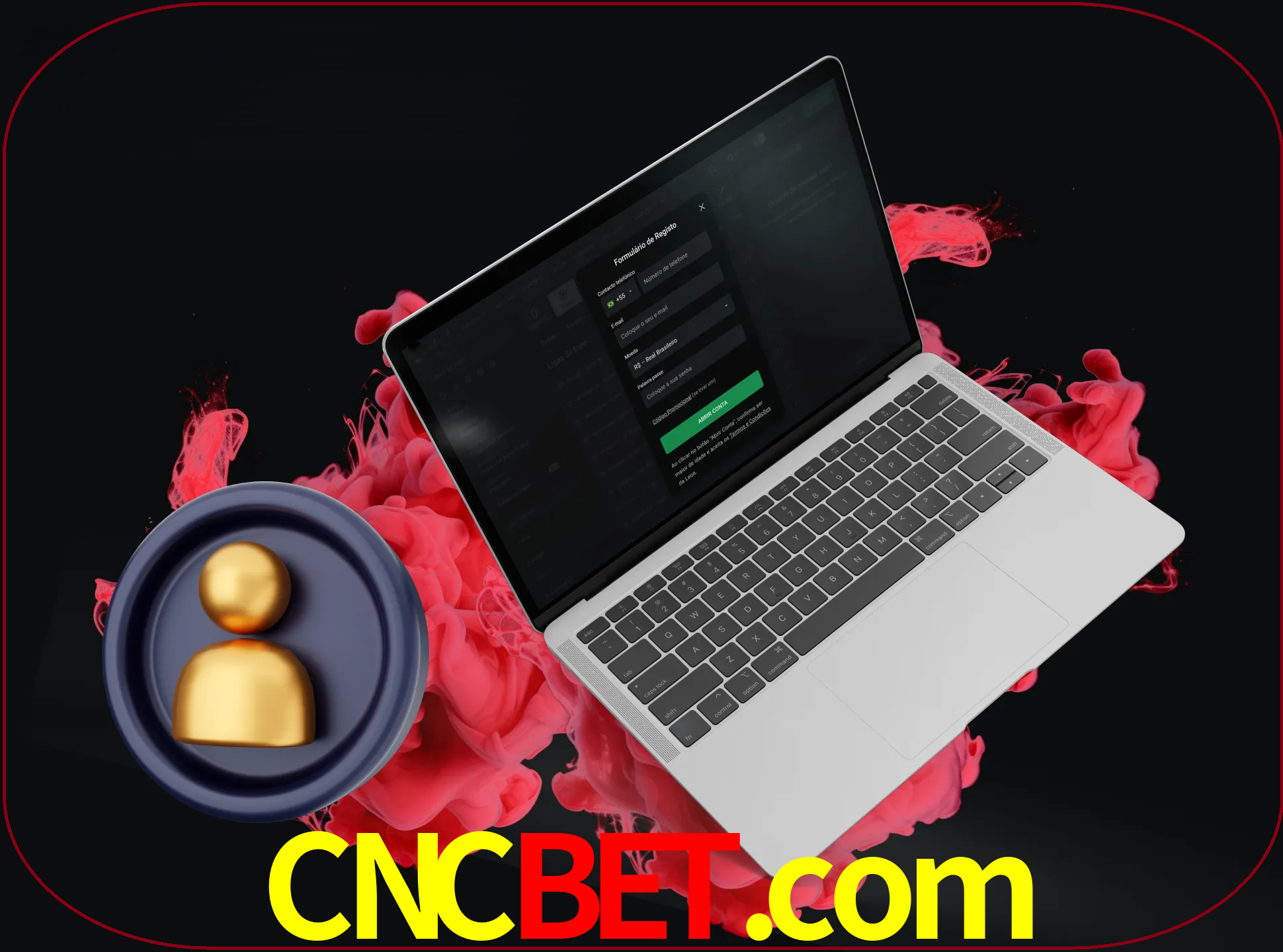 No cabeçalho do site cncbet, clique no botão que o levará a um formulário especial onde terá de introduzir as suas informações actuais.